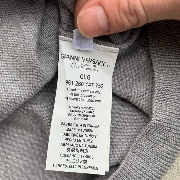 Versace Collection Medusa Knit Sweatshirt - Picture 9 of 10